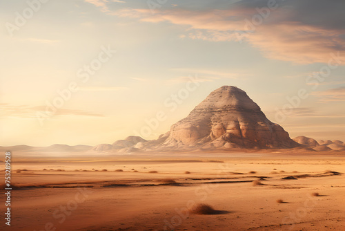 Desert Hill  mountain in the desert  sandstone mountain in the desert  desert