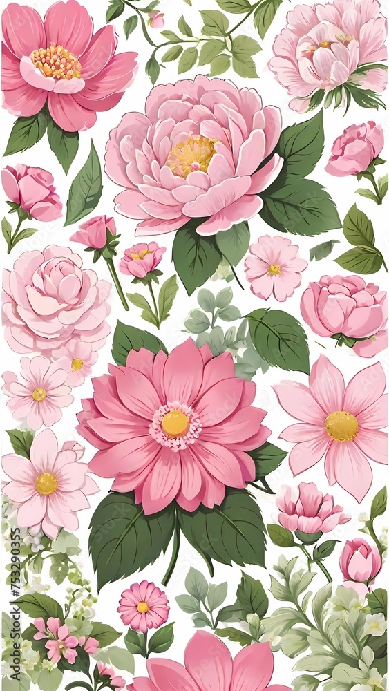  background with floral pattern