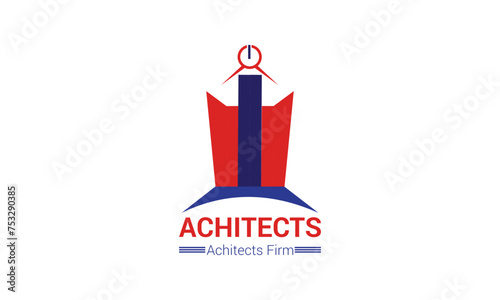 A playful logo design with cartoon-style houses stacked on top of each other, representing a sense of community and unity.