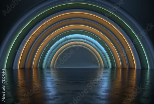 Brightly Lit Tunnel