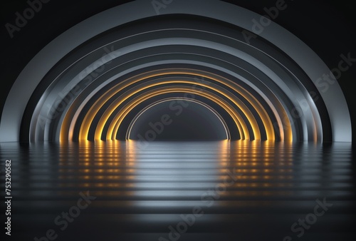 Brightly Lit Tunnel