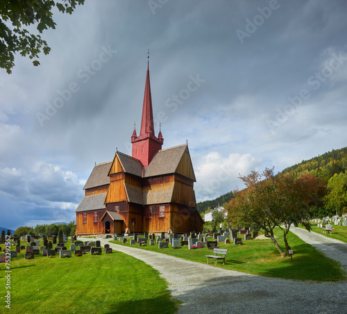 Stabkirche Ringebu, Gudbrandsdal, Innlandet, Norwegen photo