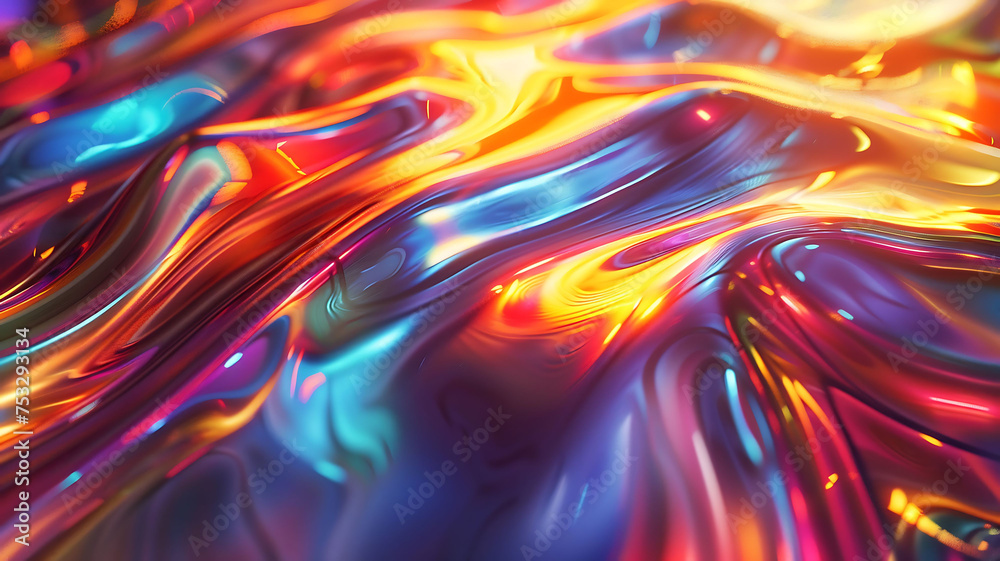 Shiny Iridescent metal Liquid Shiny Iridescent metal Liquid