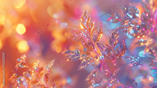 Iridescent crystal plants © Laura