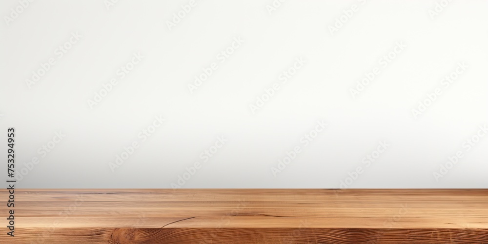 Corner view of empty wood table, white background, clipping path. Corner view of empty wood table, white background, clipping path.