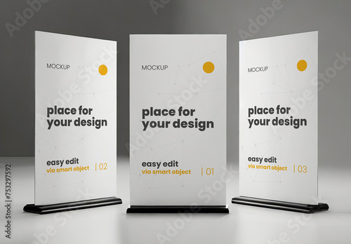 Stand Banners Mockup