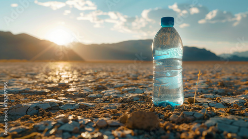 Bottle of Water in the Desert