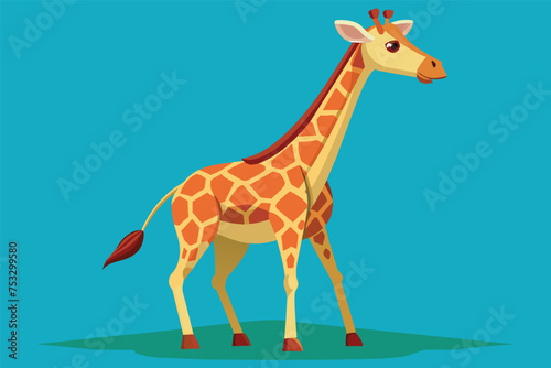 giraffe in the grass