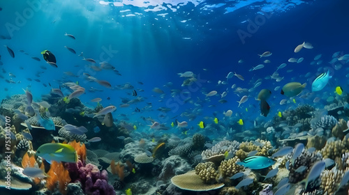 Underwater animals,seaworld generative ai © Ilva