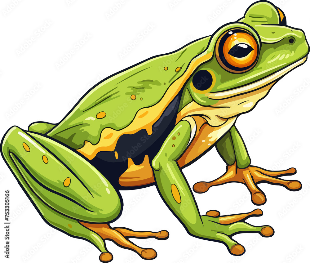 frog illustration isolated on transparent background.
frog illustration isolated on transparent background.