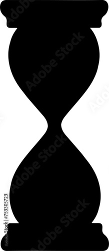 hourglass illustration isolated on transparent background. 
