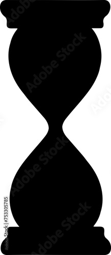 hourglass vector illustration isolated on transparent background. 
