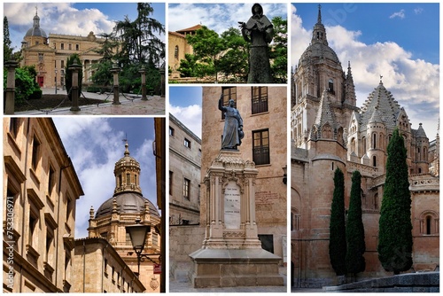 Salamanca (Spain) is a true pearl of Spanish tourism, city of art and culture whose historic center is part of the UNESCO heritage photo