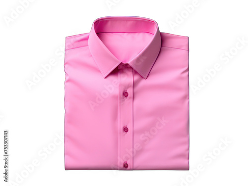 rose shirt isolated on transparent background, transparency image, removed background © transparentfritz