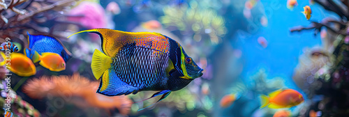 angelfish fish in aquarium
