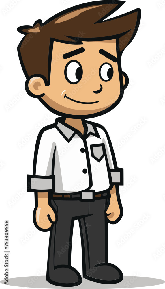 The Agile Man: Dynamic Movement in Vector Artistry