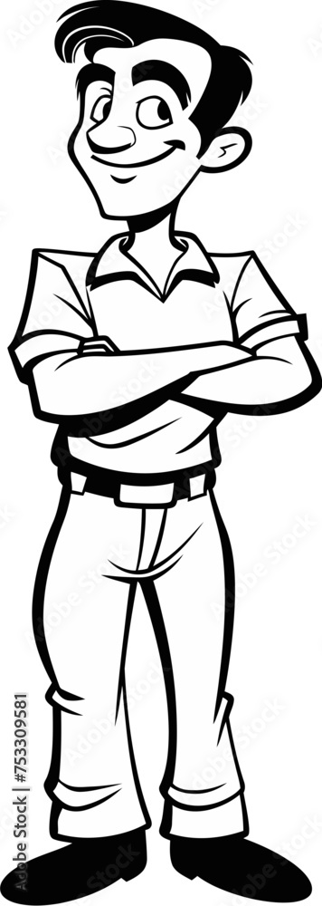 The Modern Man: Contemporary Flair in Vector Form The Modern Man: Contemporary Flair in Vector Form