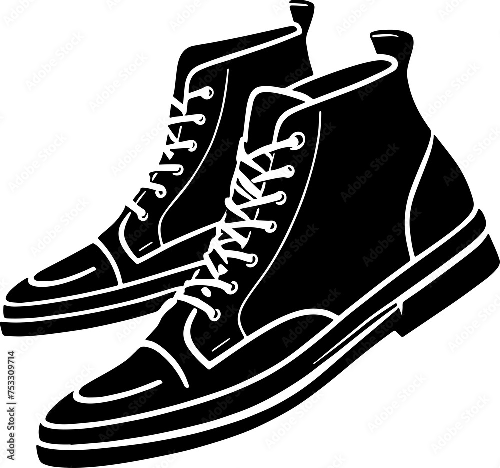 Running shoes icon isolated on white background Running shoes icon isolated on white background