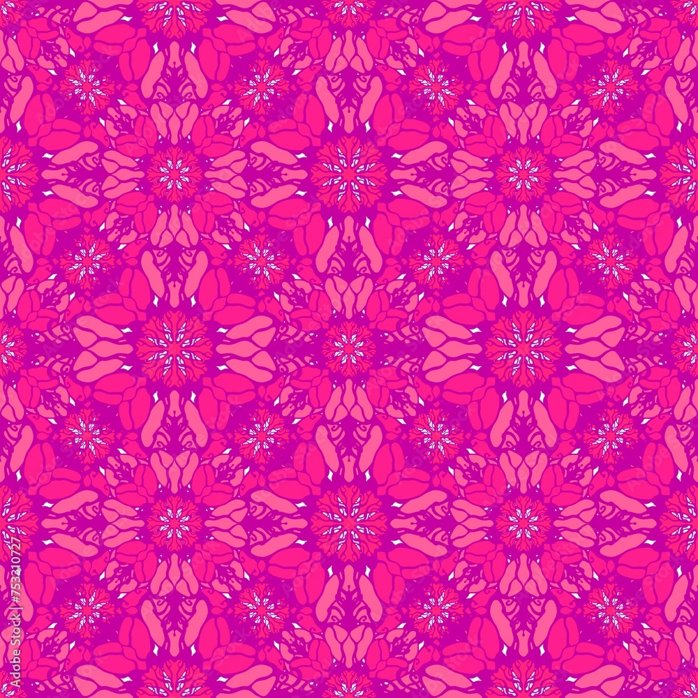 Summer floral print seamless mandala flower pattern for fabrics and wrapping paper and kids clothes textiles Summer floral print seamless mandala flower pattern for fabrics and wrapping paper and kids clothes textiles