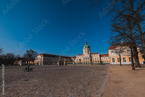 Photography Castle of charlottenburg in Berlin, viewed from the south side