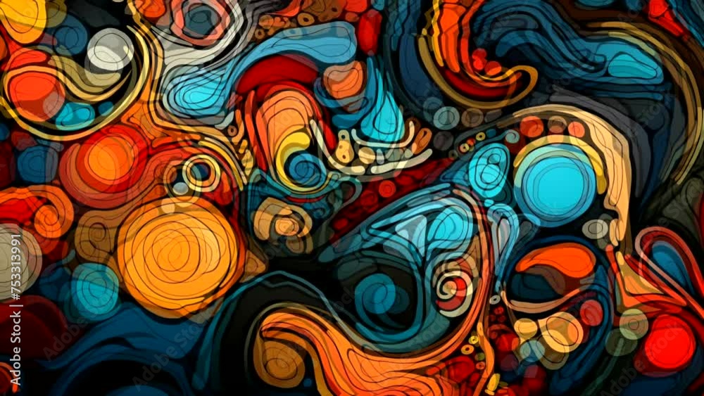 Dynamic Abstract Pattern Motion Graphic Background