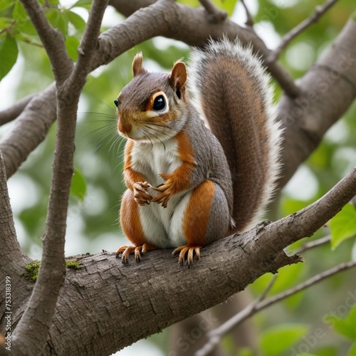 Cute animal squirrel that lives in the tree © syam
