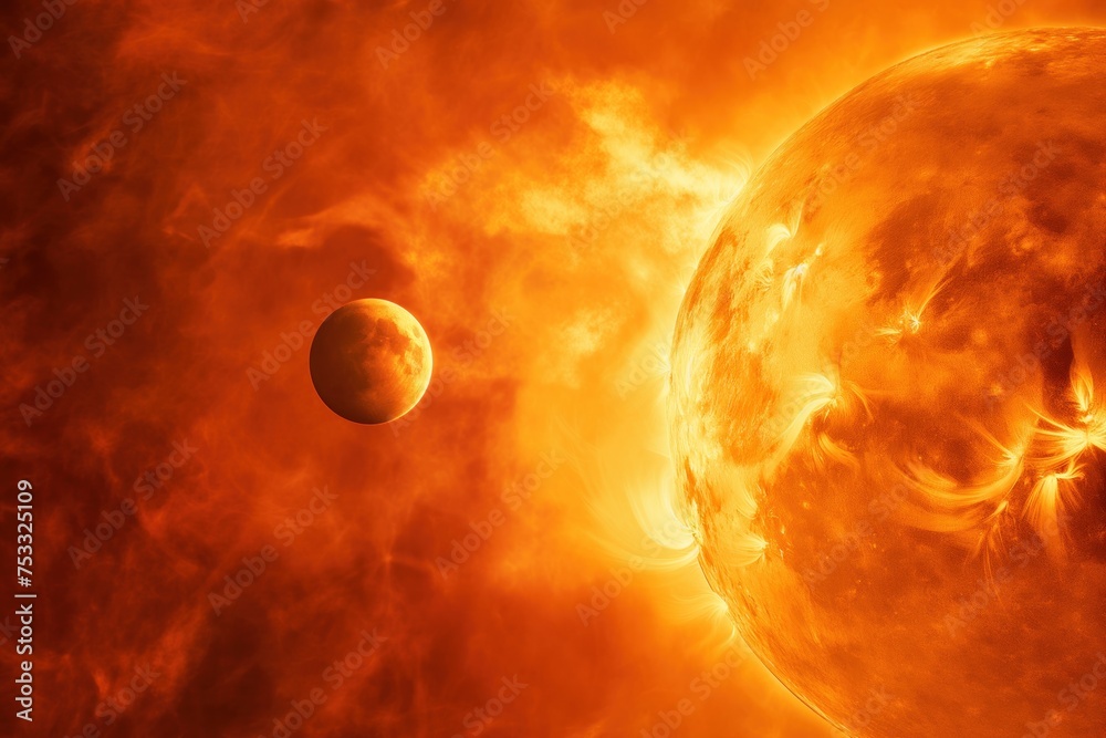 Venus transit across the sun a rare celestial event Stock Illustration ...