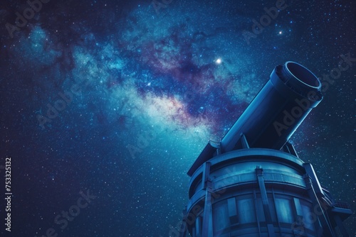  a space observatory under the starlit sky dome open photo