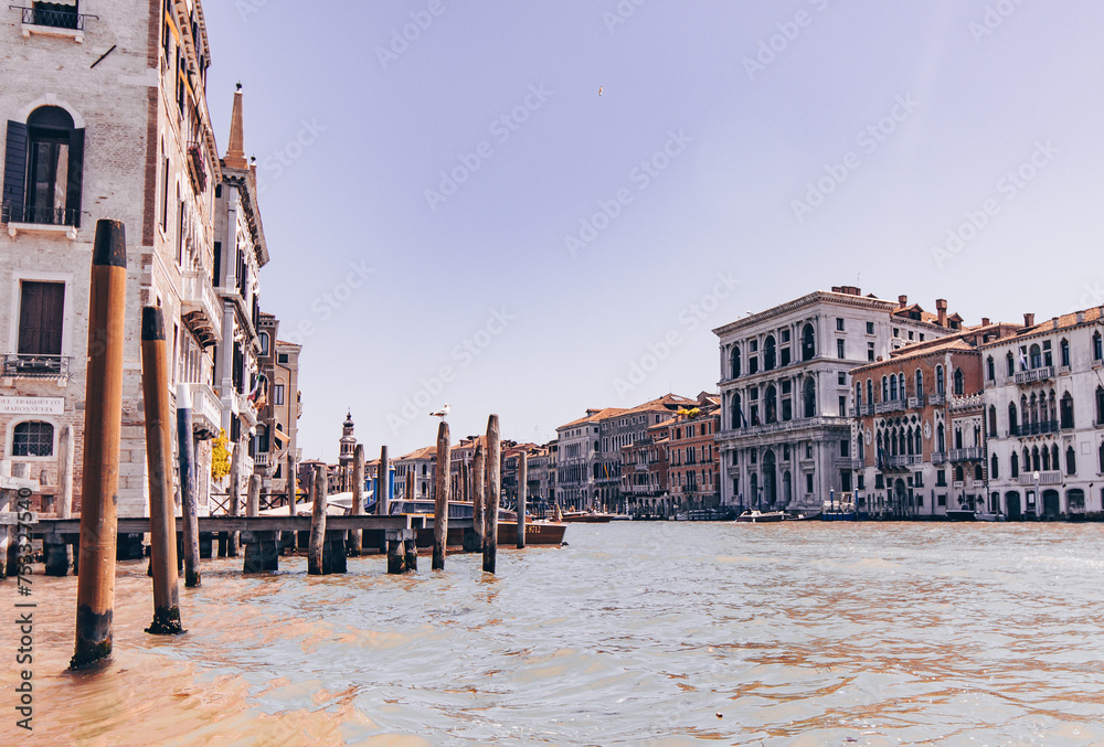 View at Venice city - Italy - obrazy, fototapety, plakaty 