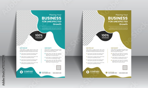 Creative corporate business flyer template design