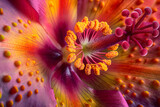 Vivid Macro Photography of a Flower's Inner Beauty