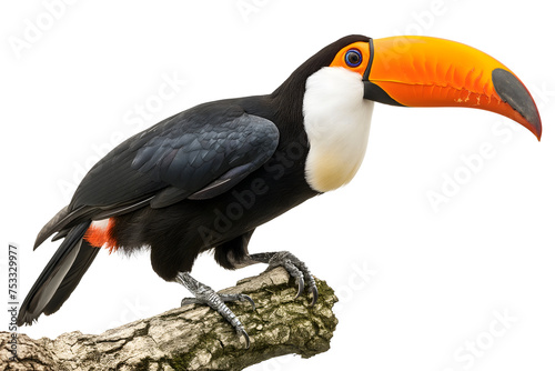 Close-up Portrait of a Toco Toucan in Vibrant Colors