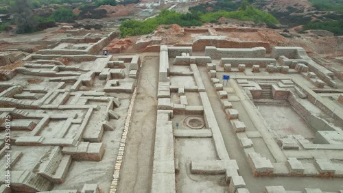 Aerial View of Mohenjo Daro - The Heart of Indus Valley Civilization