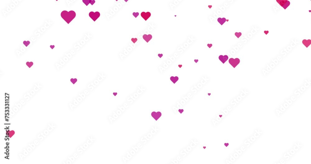 Bright Pink Hearts animation for Valentine's day Greeting love video. 4K Romantic animation on white background for Valentine's day, St. Valentines Day, Mother's day, Wedding anniversary invitation. Bright Pink Hearts animation for Valentine's day Greeting love video. 4K Romantic animation on white background for Valentine's day, St. Valentines Day, Mother's day, Wedding anniversary invitation.