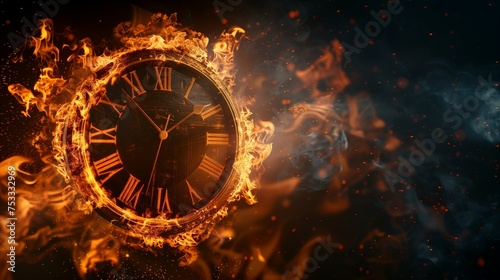 burning time clock