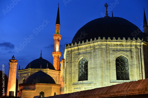 Mosque country, Sehzadebasi Mosque, Istanbul, Turkey.  photo