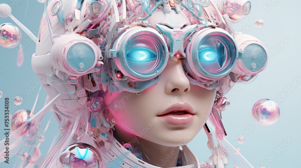 Laser-Enhanced Vision Experience by 3D Character