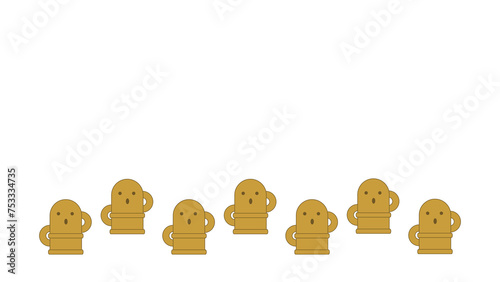 シンプルなかわいい埴輪のイラスト