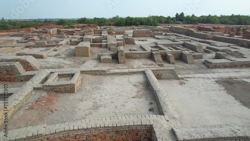 Architectural Brilliance: Elevated View of Mohenjo Daro