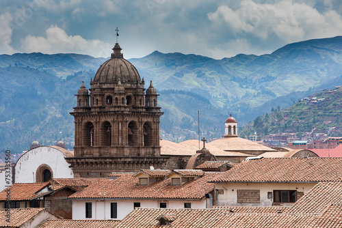 The Main Square of Cusco has immense historical and cultural importance. It was the center of the Inca capital, originally known as Huacaypata, and was considered the navel of the world by the Incas. photo