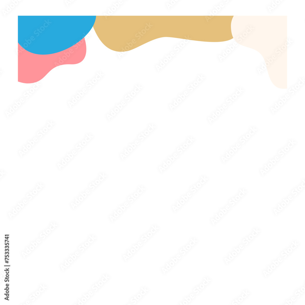 Obraz premium Abstract Wavy Border Vector 