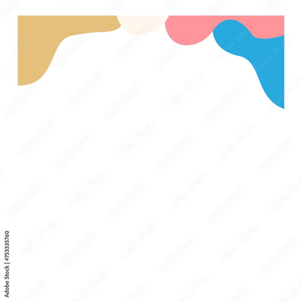 Obraz premium Abstract Wavy Border Vector