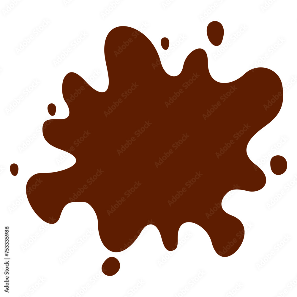 Chocolate Splash Vector Illustration Chocolate Splash Vector Illustration