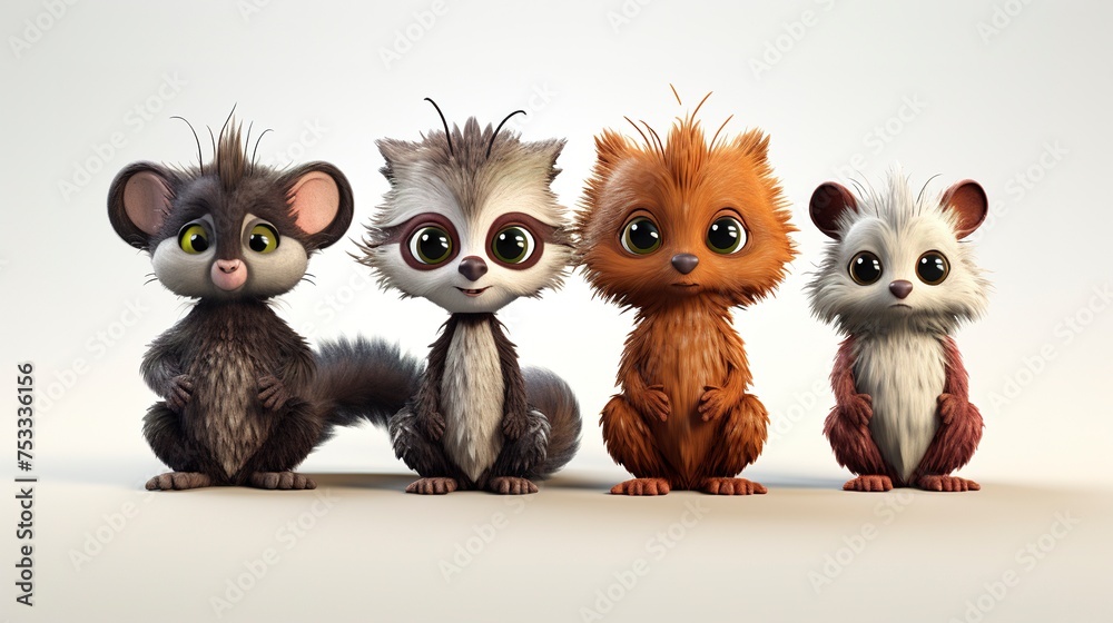 Fototapeta premium Wildlife Rehabilitation Illustrated by 3D Character