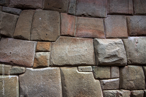 Φωτογραφία Inca stone walls in Cusco, Peru, a remarkable example of Inca architecture and c