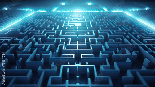 labyrinth ,endless maze of walls