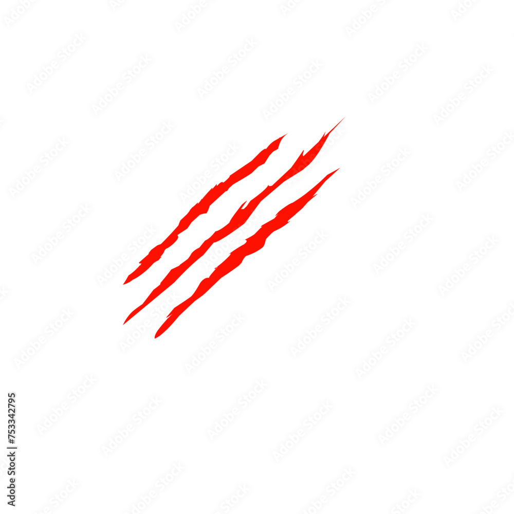 Red Animal Claw Scratches Red Animal Claw Scratches