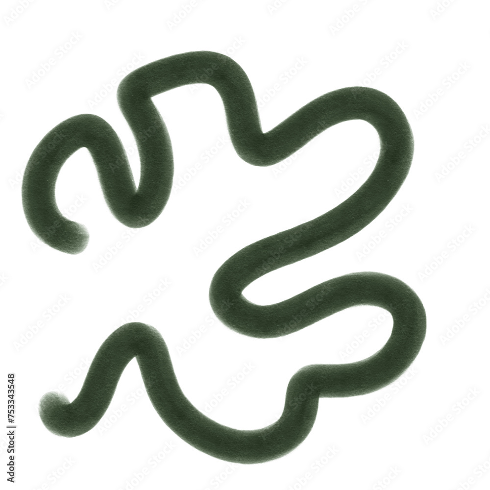 Colourful Squiggly Line Decoration Colourful Squiggly Line Decoration