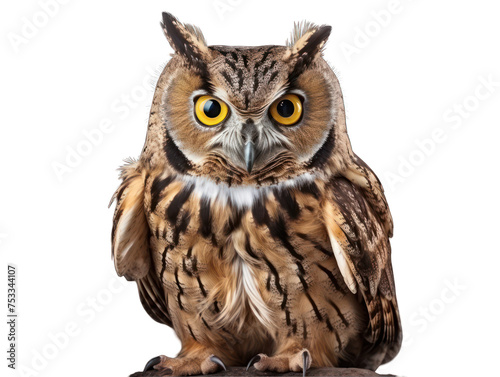 owl isolated on transparent background  transparency image  removed background