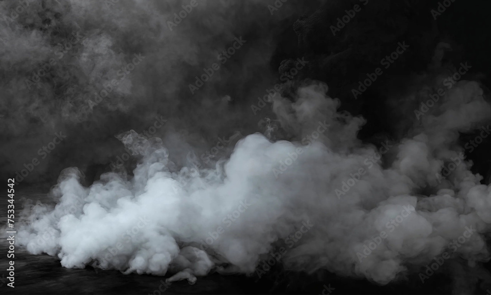smoke from the chimney., Smoke black ground fog cloud floor mist background